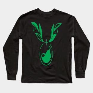 green floral Taurus zodiac sign Long Sleeve T-Shirt